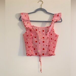✨🍓Marshalls- Frilly Ruched Strawberry Shortcake Top🍓✨